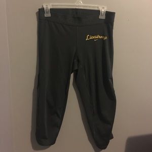 Women’s Grey Livestrong Nike Pro Leggings